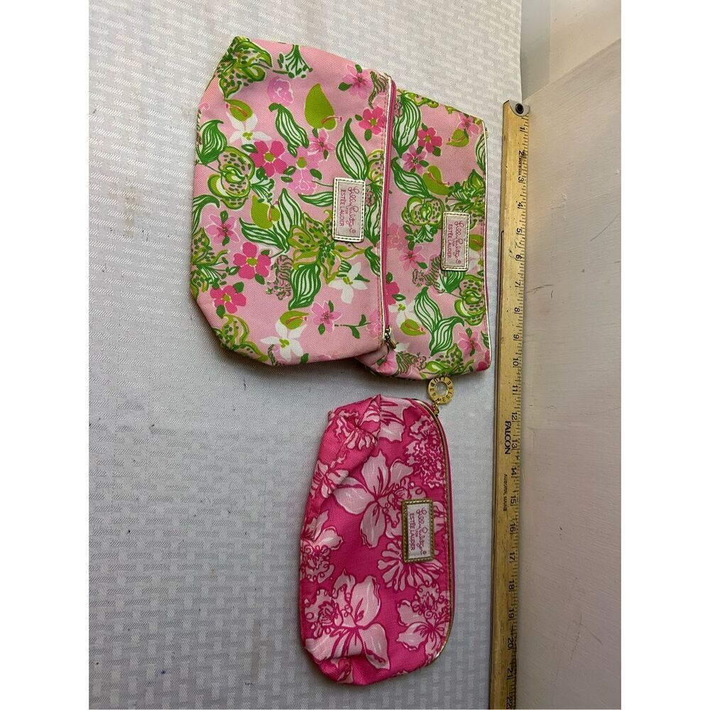 3 Lilly Pulitzer cosmetic bag zipper 9"x6"
